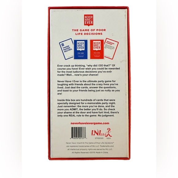 Never Have I Ever Card Game - Picture 4 of 4